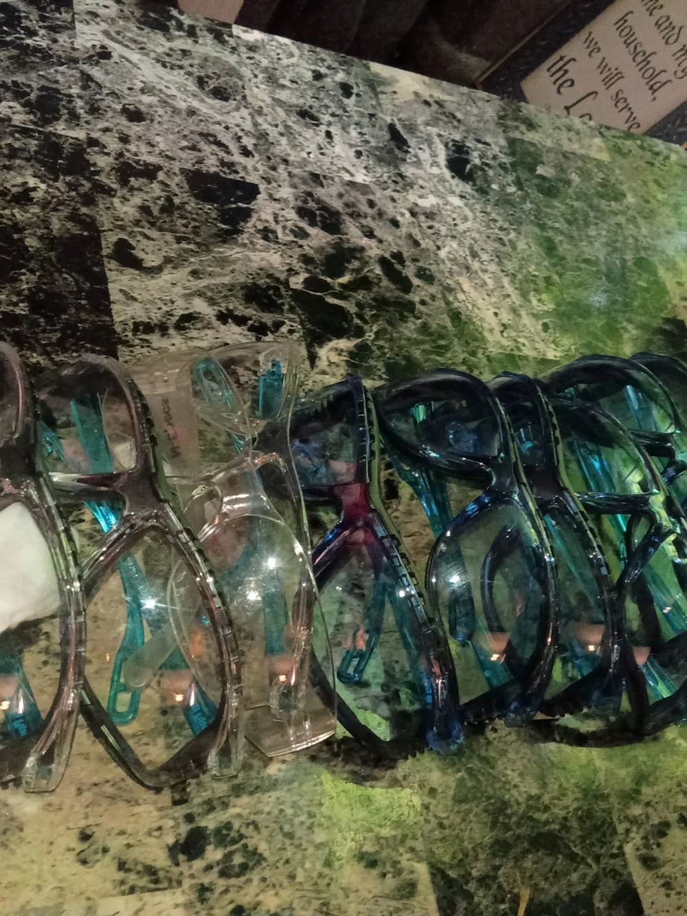 Clear and Blue Tinted Safety Glasses  - Bundle